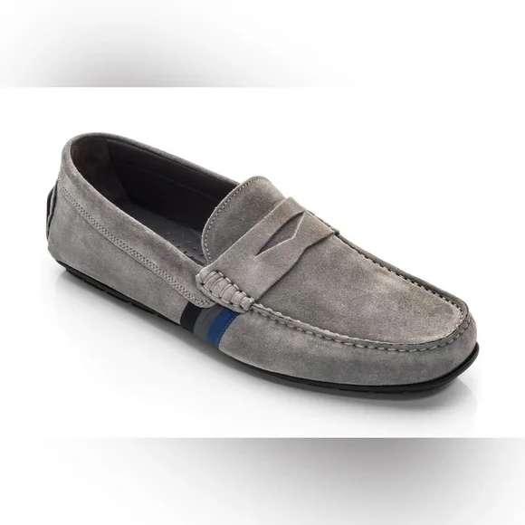 To Boot Adam Derrick Gray Suede Penny Loafers. Size 12. Too Boot New York Adam Derrick Gray Suede Penny Loafer Size  main image 3
